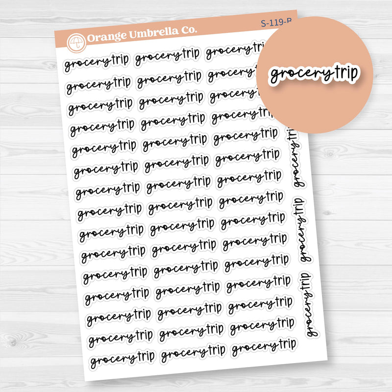 Grocery Trip Planner Stickers | F17 | S-119-B