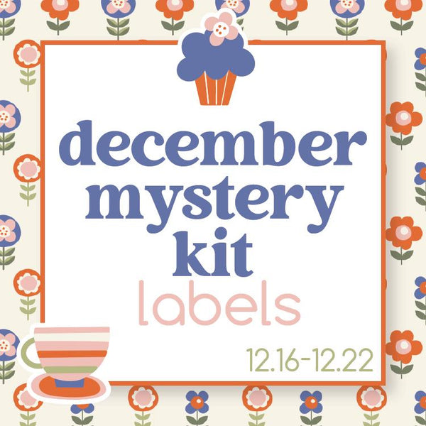 December Mystery Kit | Weekly Add-On Labels Planner Kit Stickers | Cozy | MK33-C