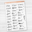 March Wacky Holidays Script Planner Stickers | F17 | E-324