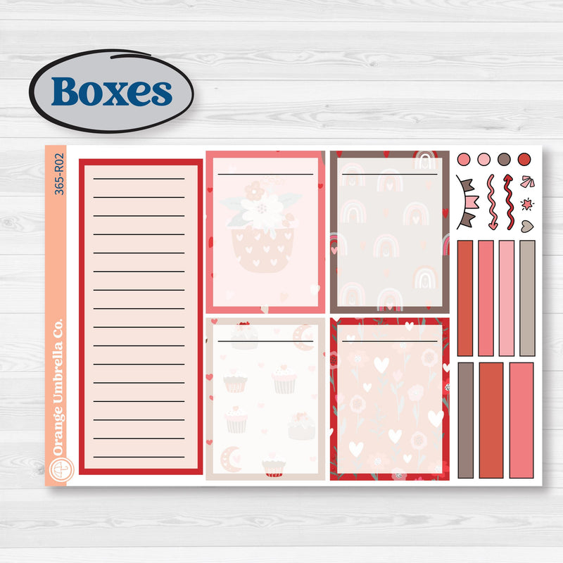 Valentine's Day Kit | Laurel Denise Portrait Planner Kit Stickers | Special Delivery | KIT-365-R