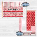 Valentine's Day Kit | 7x9 Erin Condren Life Planner Monthly & Dashboard Planner Kit Stickers | Special Delivery | KIT-365-W