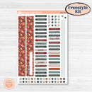 Red Floral Kit | Freestyle Kit Any Planner Kit Stickers | Charming | KIT-366-K