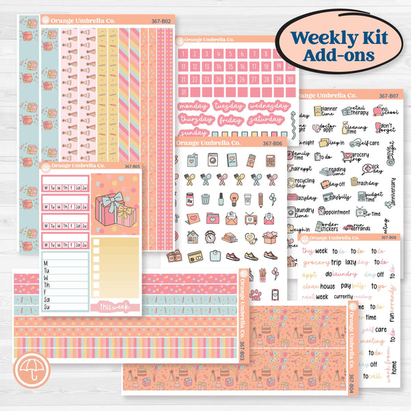 Birthday Planner Kit | Weekly Add-On Planner Kit Stickers | Give Them Cake | KIT-367-B