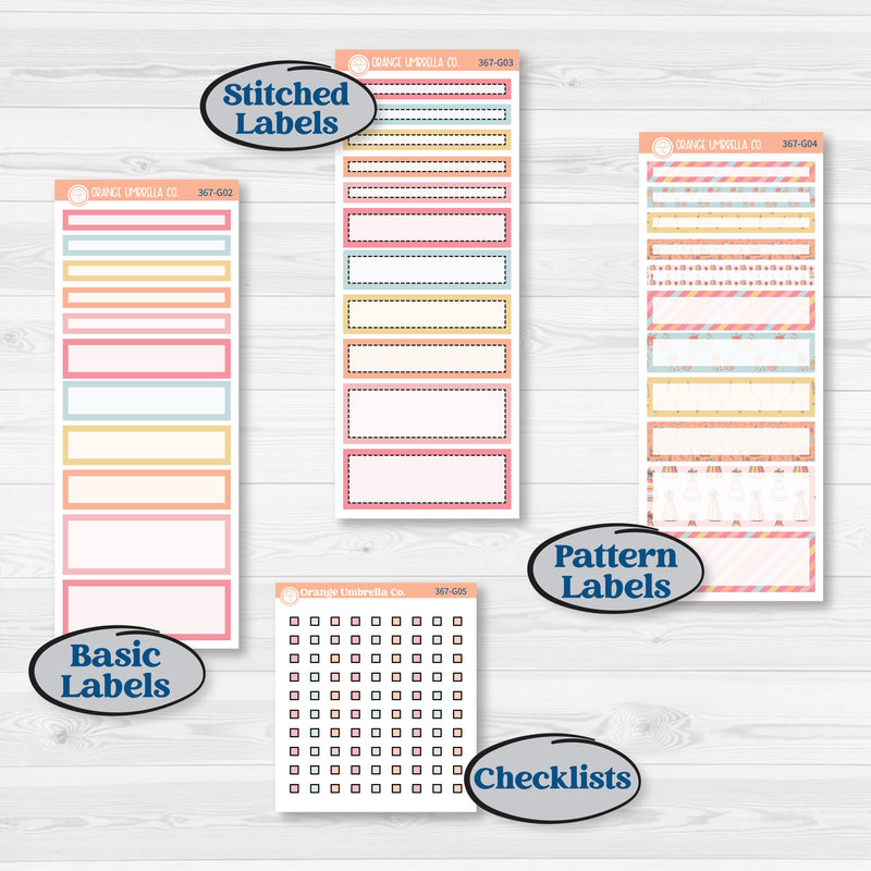 Birthday Planner Kit | A5 Compact Vertical Planner Kit Stickers for Erin Condren | Give Them Cake | KIT-367-G