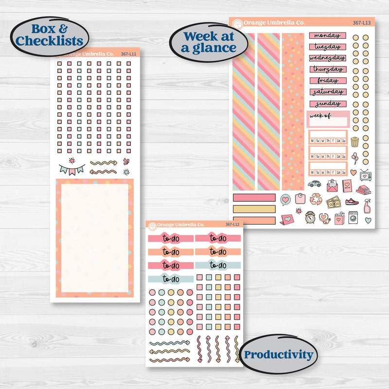 Birthday Planner Kit | A5 Daily Duo Planner Kit Stickers | Give Them Cake | KIT-367-L