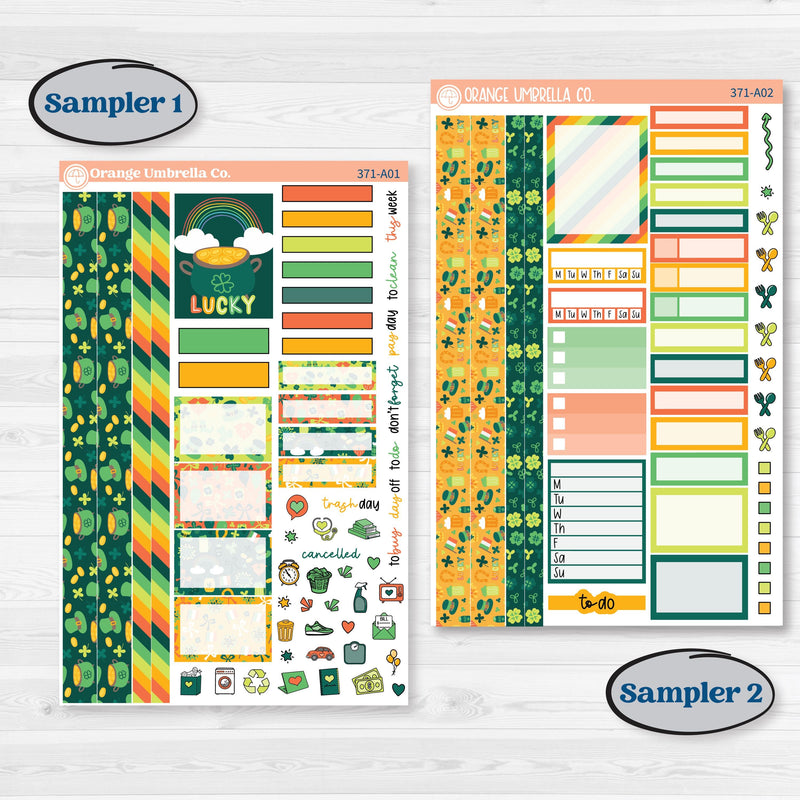 St. Patrick’s Day Kit | Weekly Sticker Kit for Vertical Planners like Erin Condren | Blarney | KIT-371-A