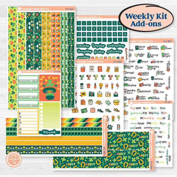 St. Patrick’s Day Kit | Weekly Add-On Planner Kit Stickers | Blarney | KIT-371-B