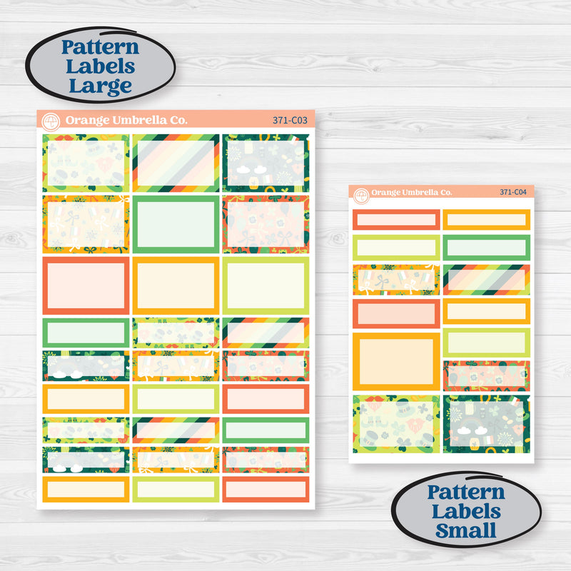 St. Patrick’s Day Kit | Weekly Add-On Labels Planner Kit Stickers | Blarney | KIT-371-C