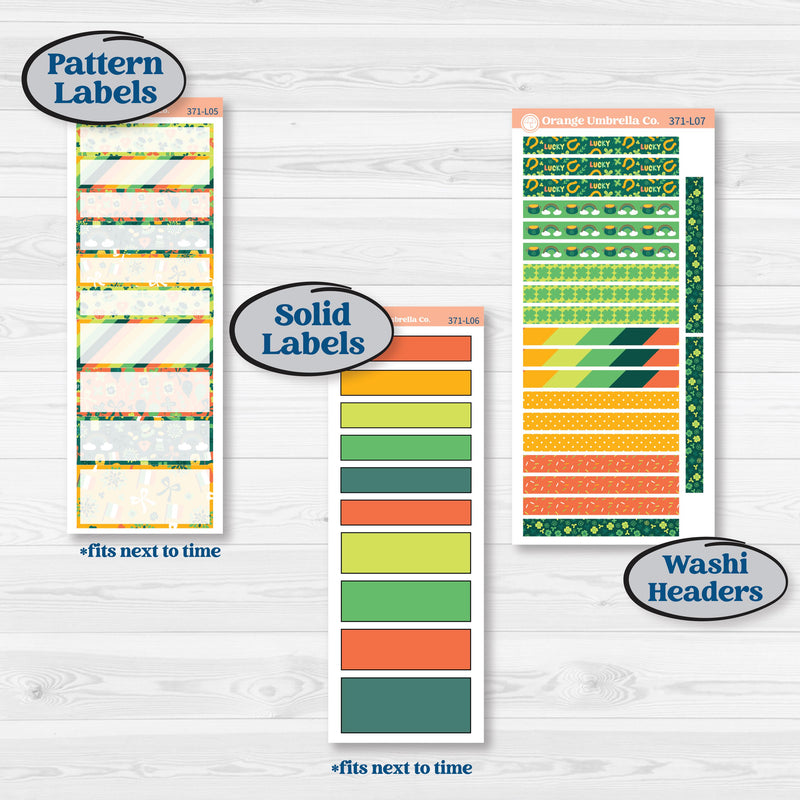 St. Patrick’s Day Kit | A5 Daily Duo Planner Kit Stickers | Blarney | KIT-371-L