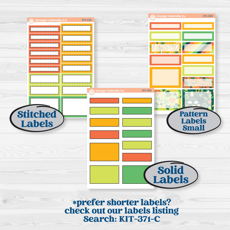 St. Patrick’s Day Kit | A5 Daily Duo Planner Kit Stickers | Blarney | KIT-371-L