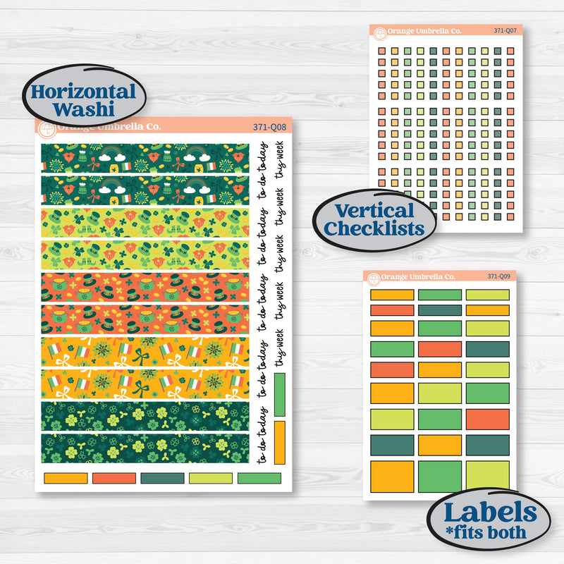 St. Patrick’s Day Kit | Laurel Denise Standard Vertical & Horizontal Planner Kit Stickers | Blarney | KIT-371-Q