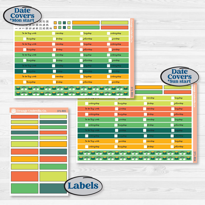 St. Patrick’s Day Kit | Laurel Denise Portrait Planner Kit Stickers | Blarney | KIT-371-R