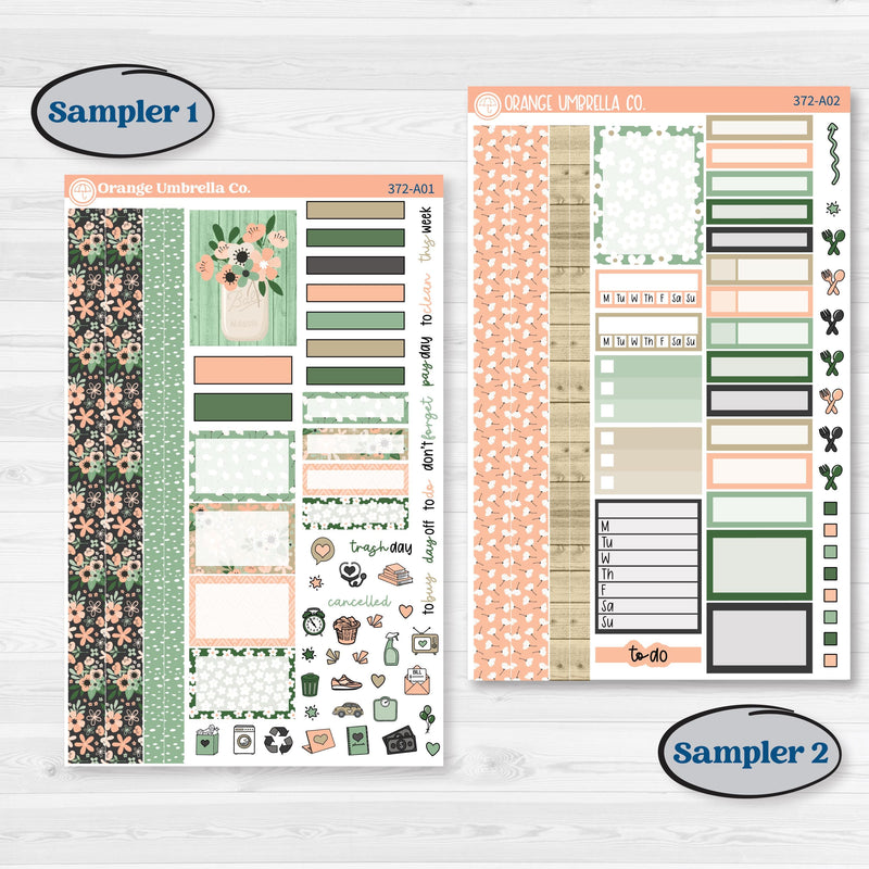 Spring Floral Kit | Weekly Sticker Kit for Vertical Planners like Erin Condren | Lil Spring Thing | KIT-372-A