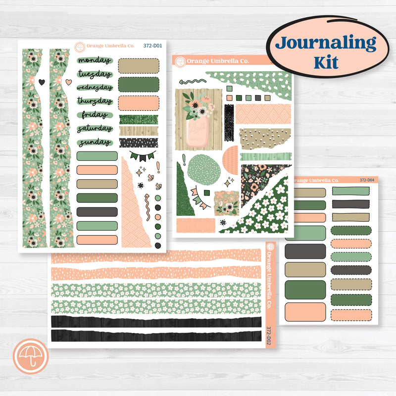 Spring Floral Kit | Journaling Kit Planner Stickers | Lil Spring Thing | KIT-372-D