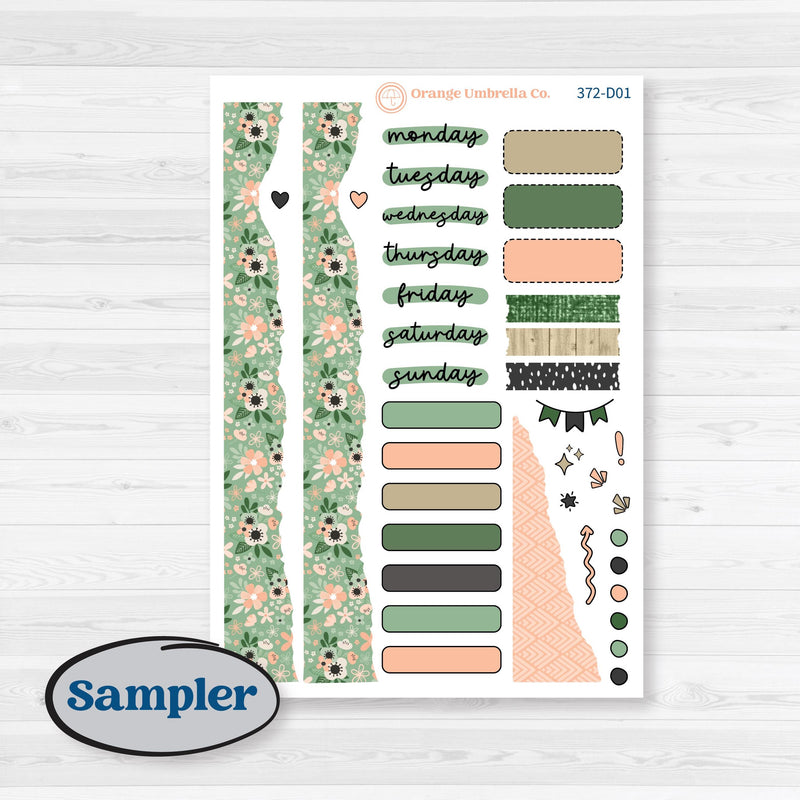 Spring Floral Kit | Journaling Kit Planner Stickers | Lil Spring Thing | KIT-372-D