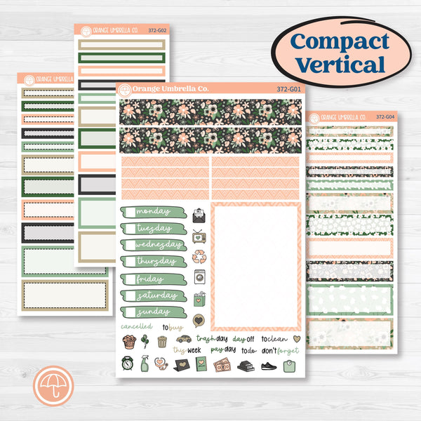 Spring Floral Kit | A5 Compact Vertical Planner Kit Stickers for Erin Condren | Lil Spring Thing | KIT-372-G