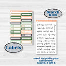 Spring Floral Kit | 7x9 Plum Monthly & Dashboard Planner Kit Stickers | Lil Spring Thing | KIT-372-T