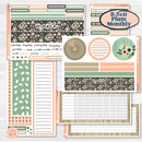 Spring Floral Kit | 8.5x11 Plum Monthly & Dashboard Planner Kit Stickers | Lil Spring Thing | KIT-372-U