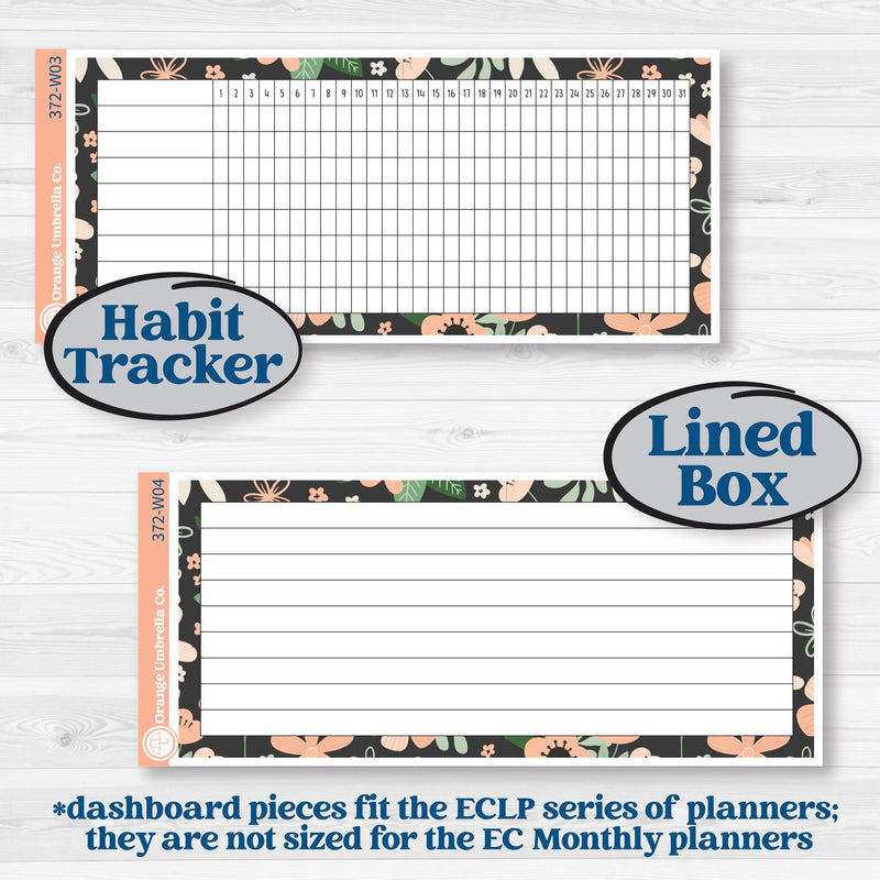 Spring Floral Kit | 7x9 Erin Condren Life Planner Monthly & Dashboard Planner Kit Stickers | Lil Spring Thing | KIT-372-W