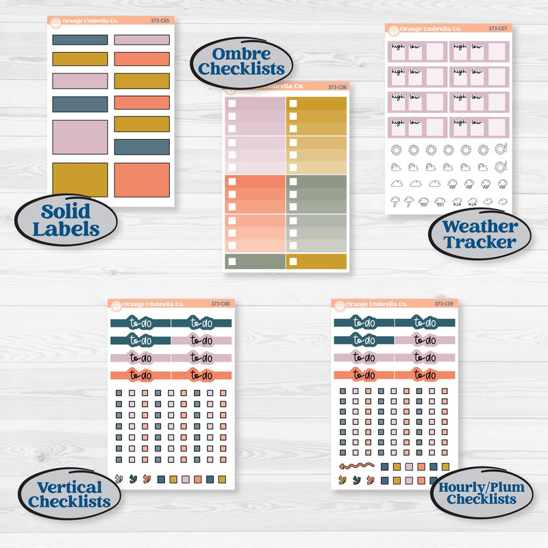 Book Reading Kit | Weekly Add-On Labels Planner Kit Stickers | Turn The Page | KIT-373-C