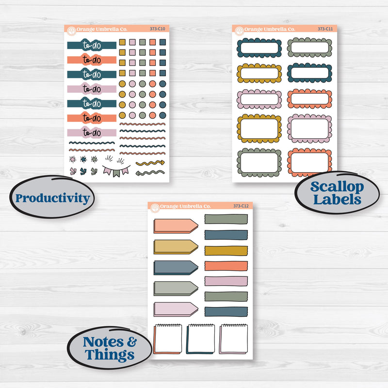 Book Reading Kit | Weekly Add-On Labels Planner Kit Stickers | Turn The Page | KIT-373-C