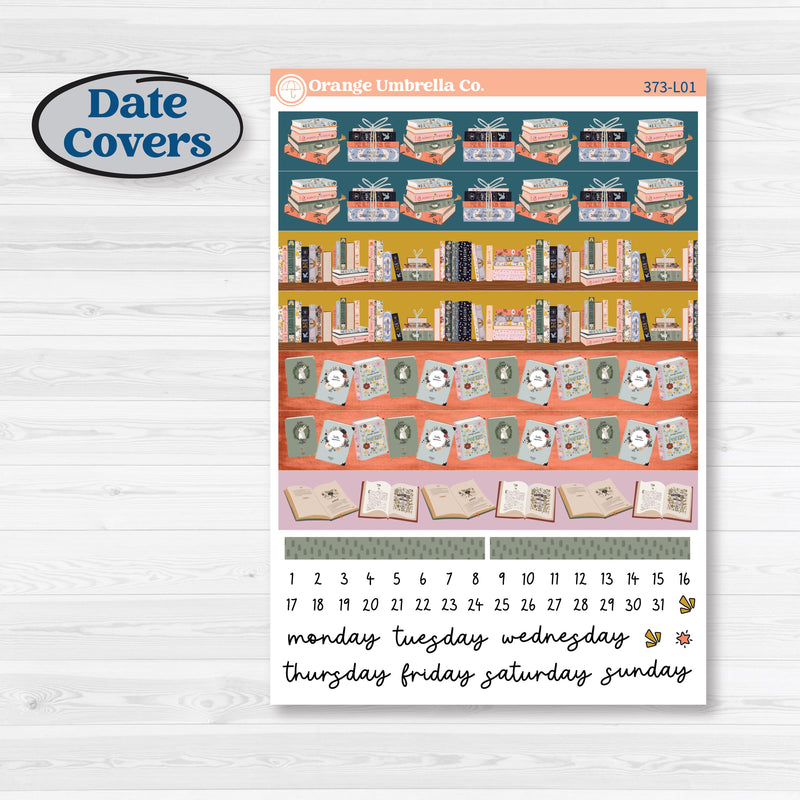 Book Reading Kit | A5 Daily Duo Planner Kit Stickers | Turn The Page | KIT-373-L