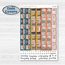 Book Reading Kit | 7x9 Erin Condren Daily Duo Planner Kit Stickers | Turn The Page | KIT-373-M