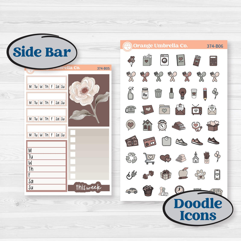 Spring Animals Kit | Weekly Add-On Planner Kit Stickers | New Beginning | KIT-374-B