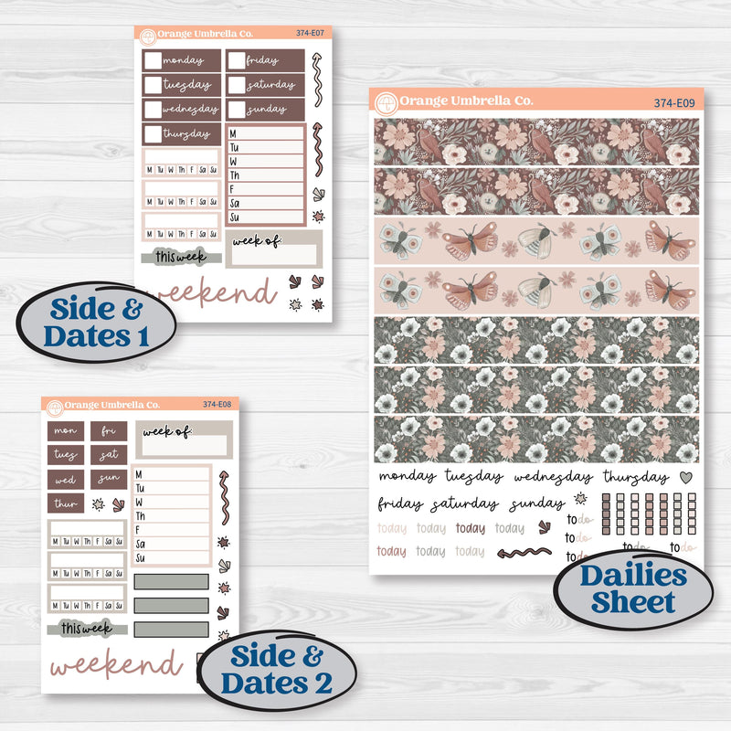 Spring Animals Kit | Hobonichi Cousin Weekly & Daily Planner Kit Stickers | New Beginning | KIT-374-E