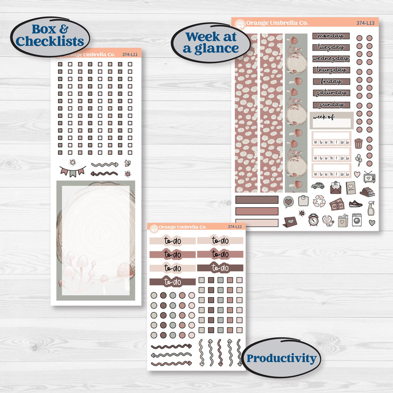 Spring Animals Kit | A5 Daily Duo Planner Kit Stickers | New Beginning | KIT-374-L