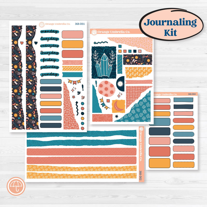 Celestial Star & Moon | Journaling Kit Planner Stickers | Daydream | KIT-368-D