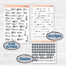 Neutral Botanical & Floral Kit | Weekly Add-On Planner Kit Stickers | Unbiased | KIT-375-B