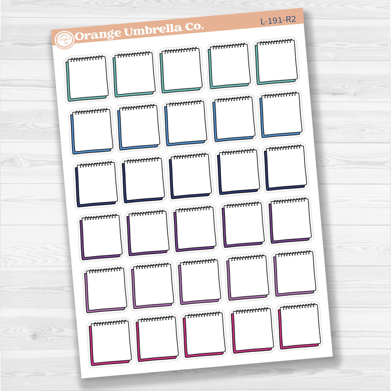 Hand-doodled Sticky Note Labels Planner Stickers | L-191