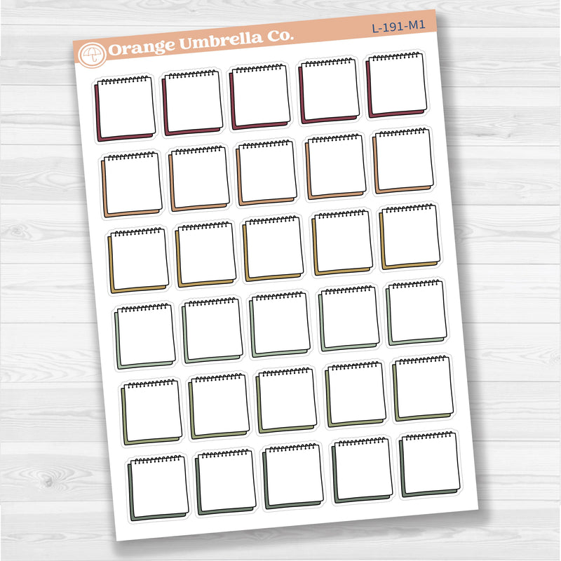 Hand-doodled Sticky Note Labels Planner Stickers | L-191