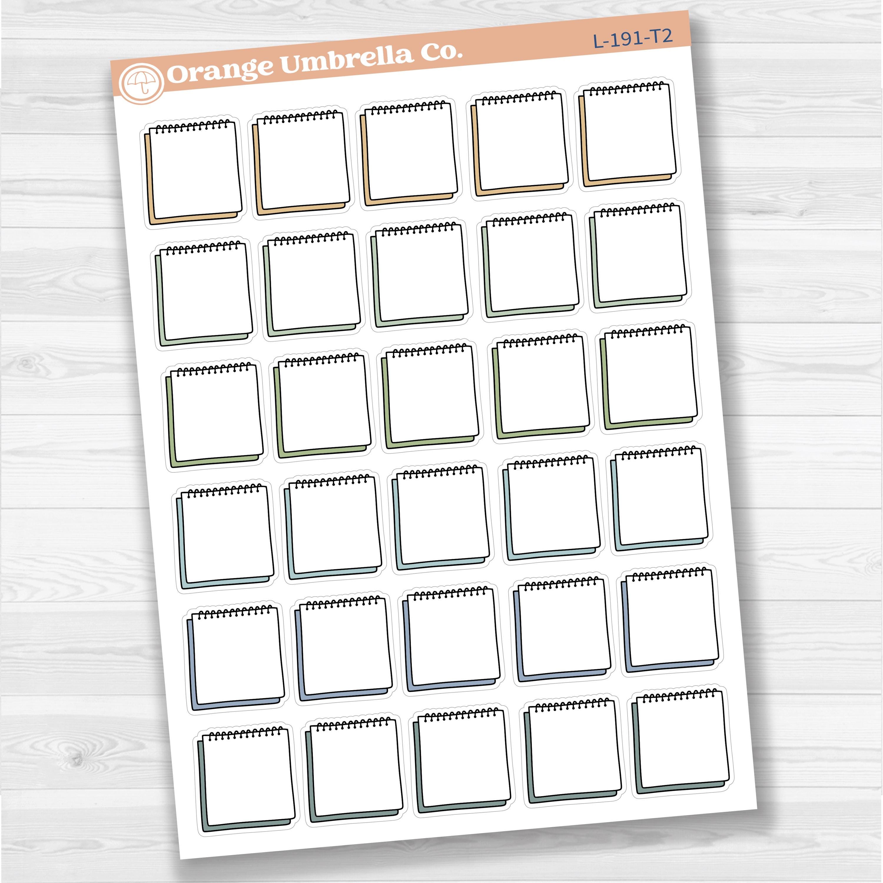 Hand-doodled Sticky Note Labels Planner Stickers | L-191