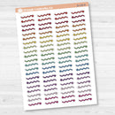 2025 Kit Pieces; Squiggle Arrows Planner Stickers | B-148