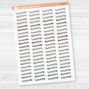 2025 Kit Pieces; Squiggle Arrows Planner Stickers | Clear Matte | B-148-CM