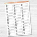 Laundry Stitched Labels Planner Stickers | L-518