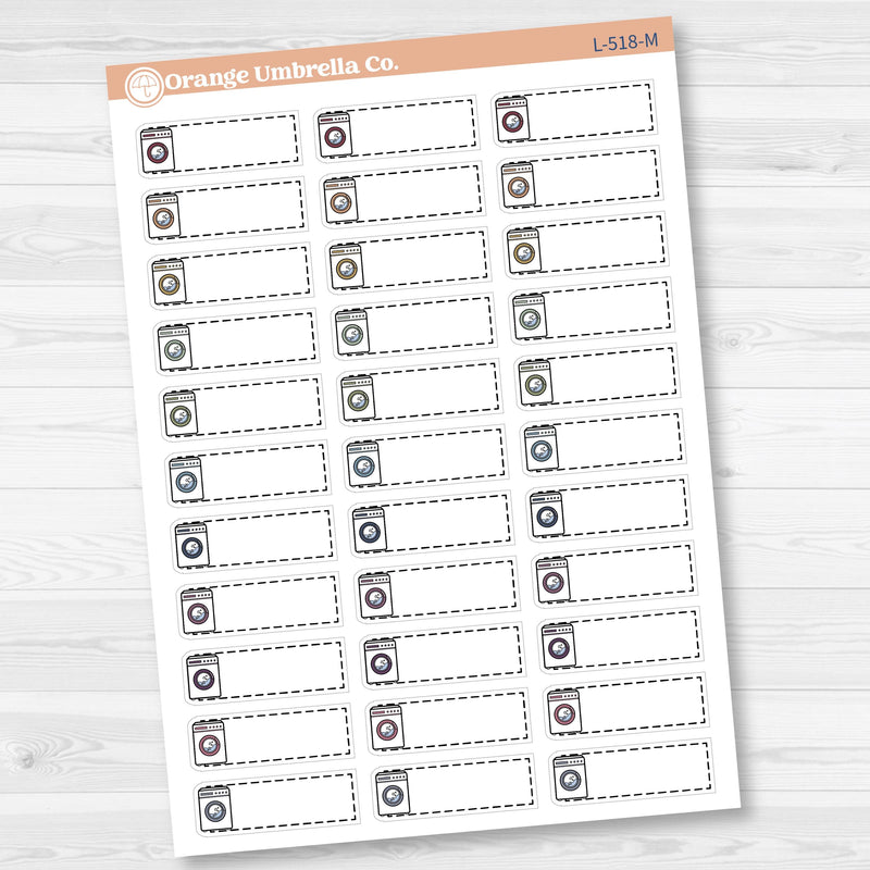 Laundry Stitched Labels Planner Stickers | L-518