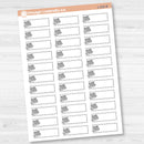 Appointment Stitched Labels Planner Stickers | L-520