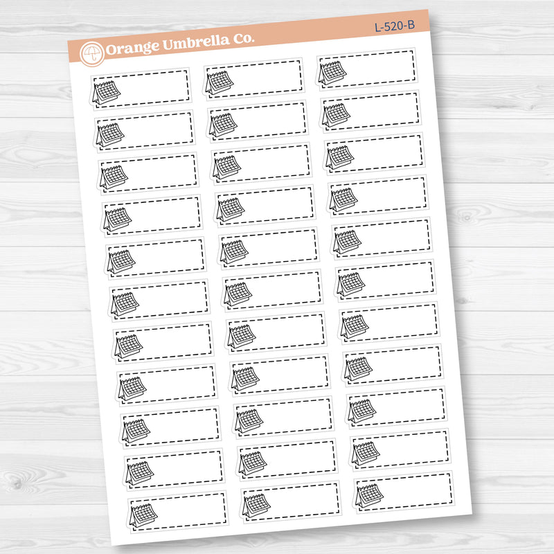 Appointment Stitched Labels Planner Stickers | L-520