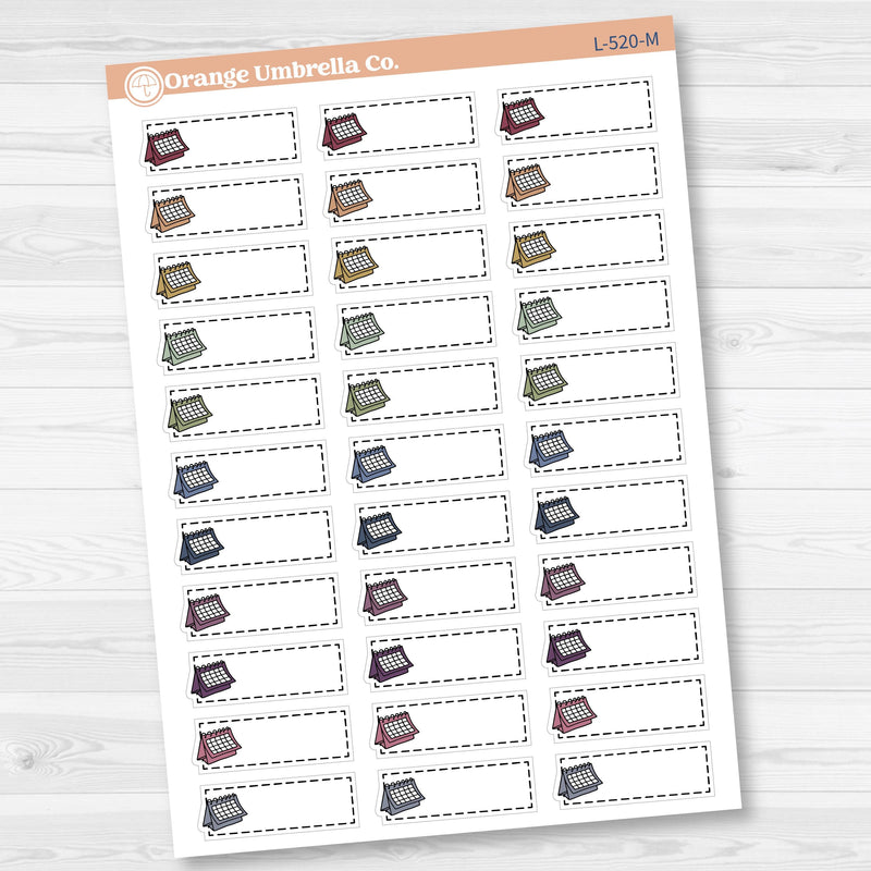 Appointment Stitched Labels Planner Stickers | L-520