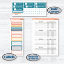 Celestial Star & Moon | Plum Vertical Priorities 7x9 Planner Kit Stickers | Daydream | KIT-368-J