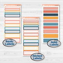 Celestial Star & Moon | 7x9 Plum Daily Planner Kit Stickers | Daydream | KIT-368-P