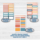 Celestial Star & Moon | 7x9 Plum Daily Planner Kit Stickers | Daydream | KIT-368-P