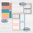 Celestial Star & Moon | 7x9 Plum Daily Planner Kit Stickers | Daydream | KIT-368-P