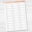 Reading Book Stitched Labels Planner Stickers | L-521