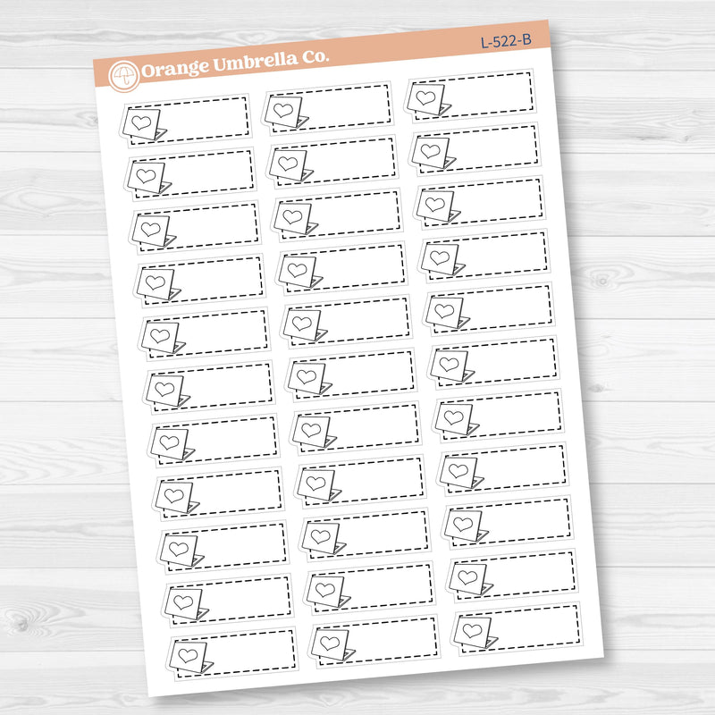 Computer Work Stitched Labels Planner Stickers | L-522