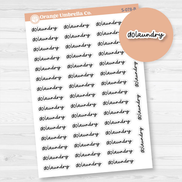 Do Laundry Planner Stickers | F17 | S-078-B