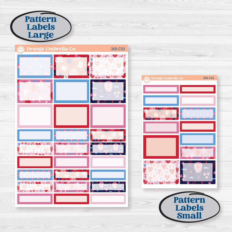 Valentine’s Day Heart Kit | Weekly Add-On Labels Planner Kit Stickers | Smitten | KIT-369-C